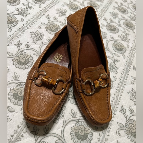 VINTAGE GUCCI LEATHER DRIVING BAMBOO HORSEBIT LOAFER TAN SIZE 36.5 EU / 6.5 US - Picture 2 of 12